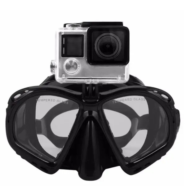 prescription mask snorkel mask with camera mount for go pro prescription dive mask