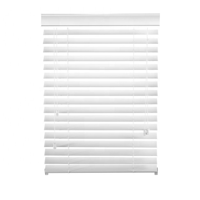 decorative mechanical  timber 50mm slats window venetian blinds