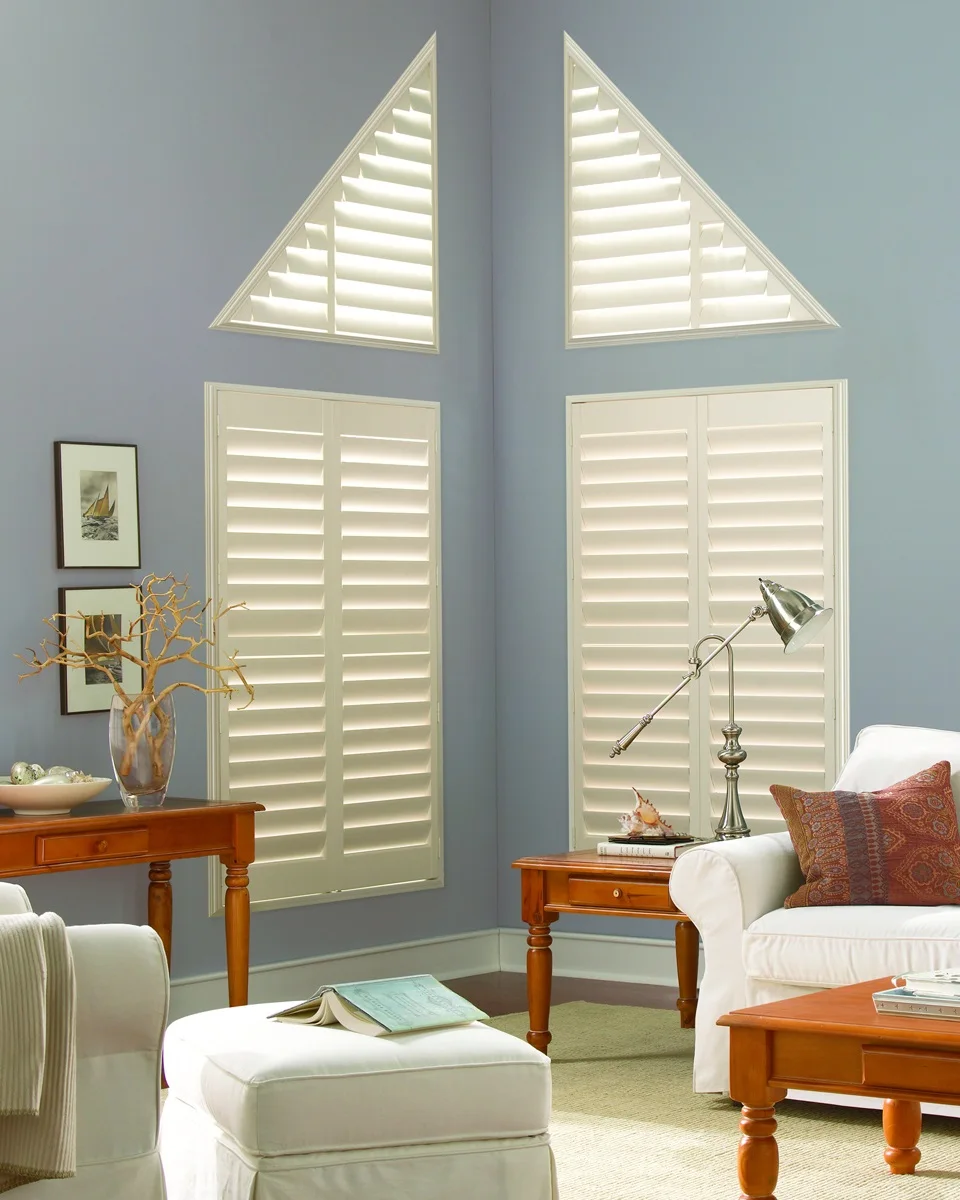 german interior 89mm louver blade window plantation shutters from china