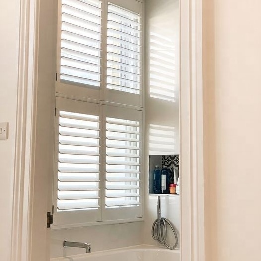 german interior 89mm louver blade window plantation shutters from china