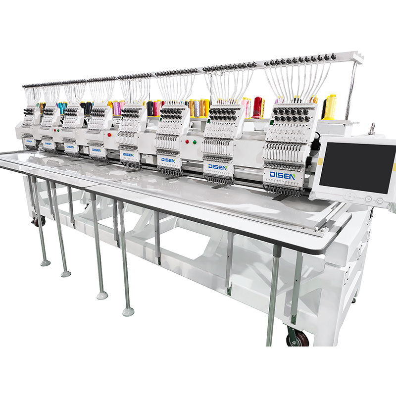 New Technology Textile Jack Flat Cap Sweater Computerized 12 Colours High Speed 9 Needle Multi 8 Head Embroidery Machine Price