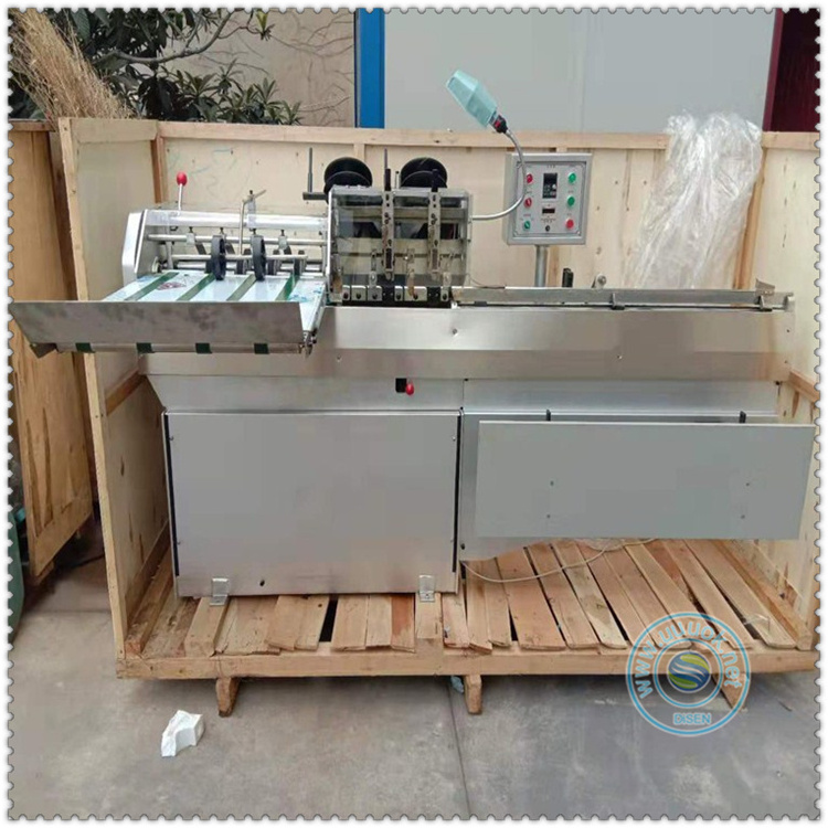 Industrial single double four head flat saddle stitcher book wire staple folding binding semi automatic saddle stitch machine