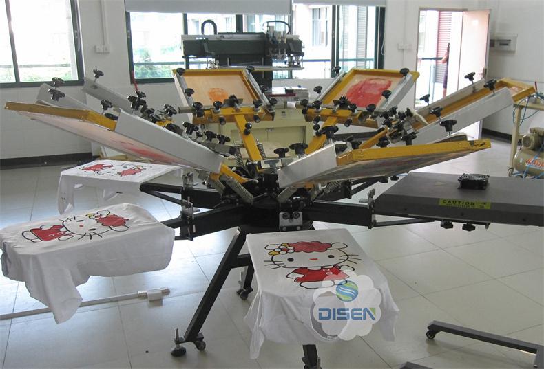 Best price four color tshirt screen printing machine for sale