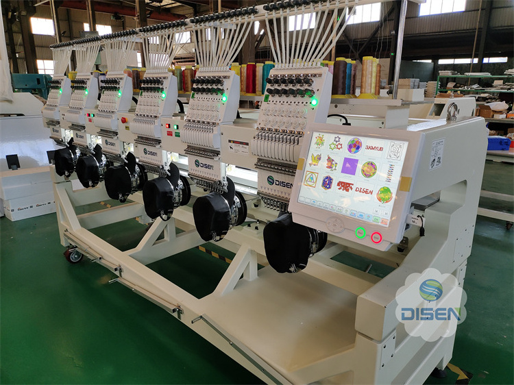 Low Price Best 15/12/9 Needle Dahao Computerized Embroidery Machine 6 Head Six For Hat And T Shirts Carpet Textile Flat Printing