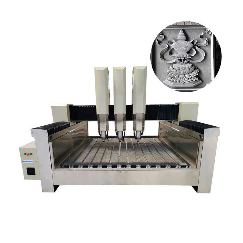 OEM 1325/1825/3020 Multiple Spindles Engraving Cutting 3d Stone Sculpture Cnc Router For Granite Marble Stone Carving Machine