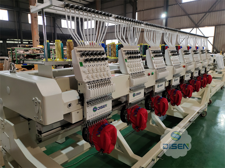 New Technology Textile Jack Flat Cap Sweater Computerized 12 Colours High Speed 9 Needle Multi 8 Head Embroidery Machine Price