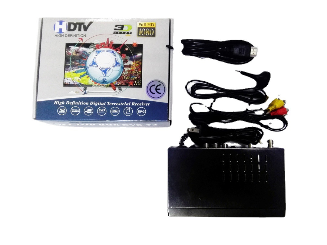 H.264 DVB-T2 high quality Full HD1080p lower price DVB-T2 HEVC TV tuner set top box receiver