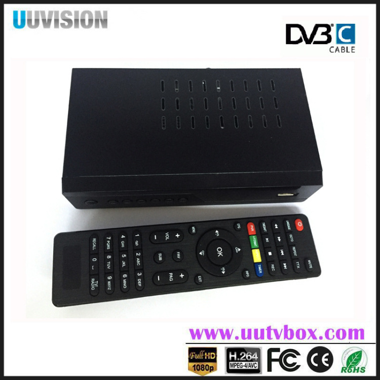 UUVISION For India & Pakistan OEM HD dvb c set top box UC1688 DVB with MSTAR 7C01