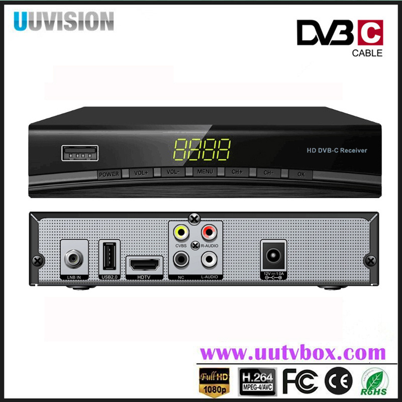 UUVISION For India & Pakistan OEM HD dvb c set top box UC1688 DVB with MSTAR 7C01