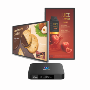 X2 Max Advertising TV Box Amlogic S905W support Rtc, Auto On/Off, rotating Screen up to 270 degree Android digital signage box