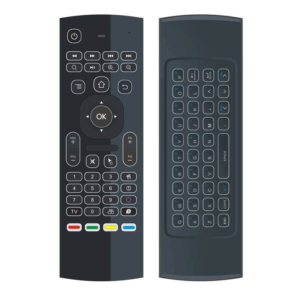 UUVISION Android TV box best remote Fly air mouse mx3 2.4G mini wireless keyboard remote for tv box ,pc and smart tv