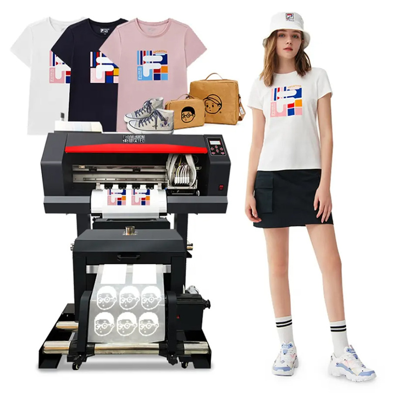 30cm 60cm Print Machine T-shirt Inkjet Printers Heat Transfer Printing Film I3200 XP600 dual Eps Head PET Film Dtf Printer