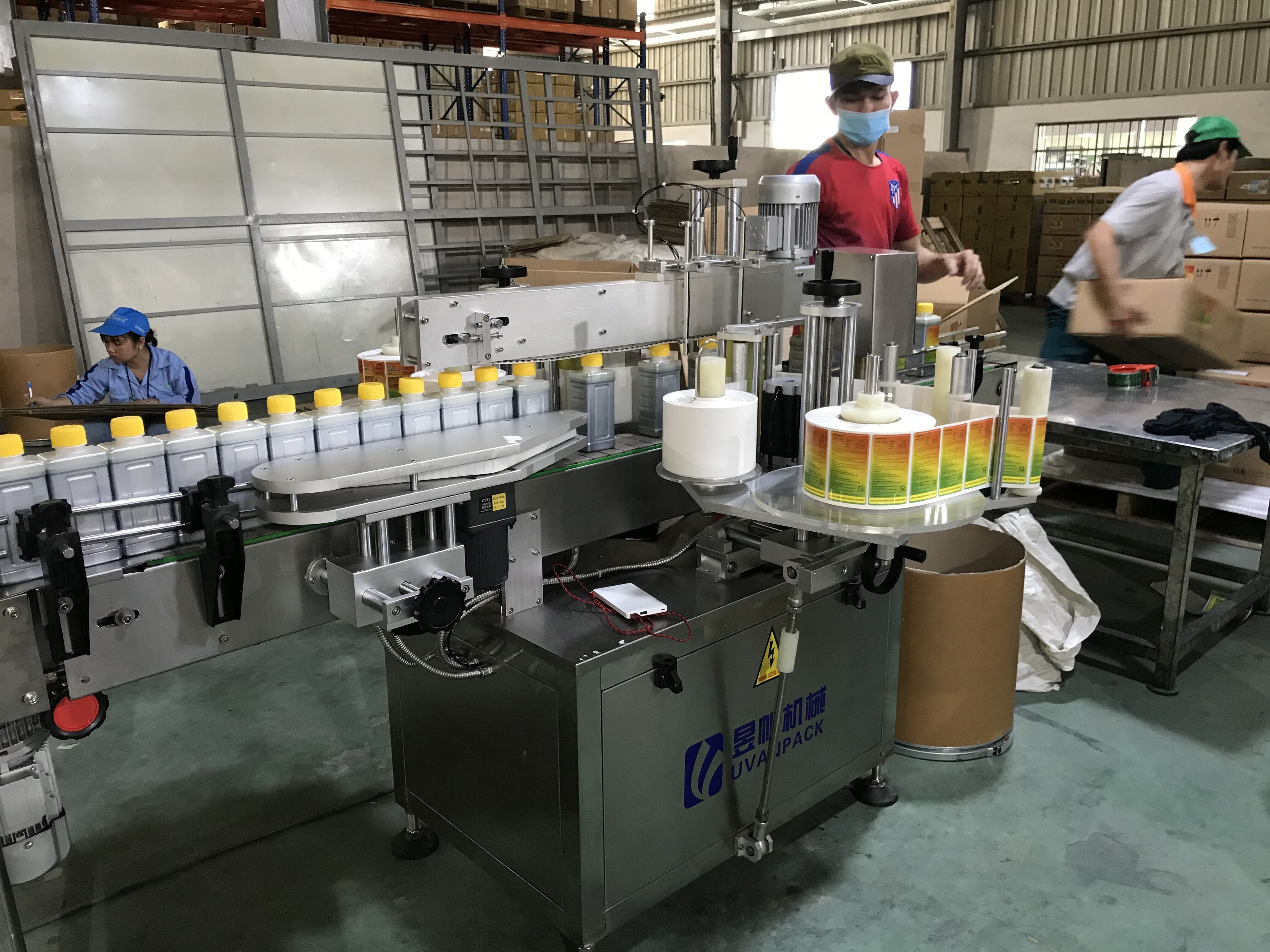 Automatic Tabletop Smaller Round Bottle Labeling Sticker Machine