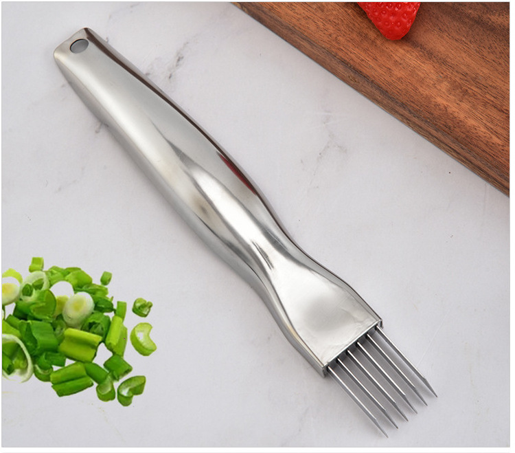 Wholesale Multifunction Stainless Steel Scallion Onion Cutter Graters Garlic Knife Vegetable Shredders Slicer