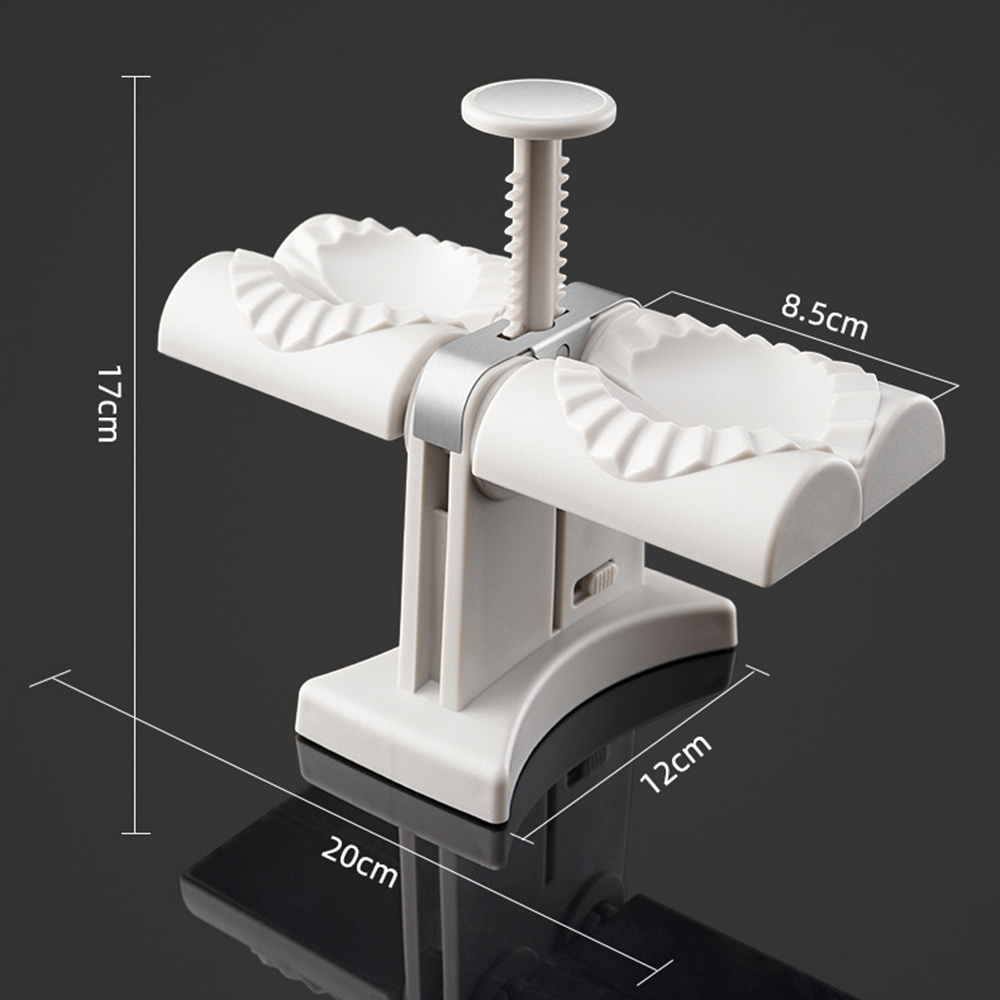 Wholesalers Household Double-headed Dumpling Press Machine Easy operation Home Automatic Dumpling Maker Mould Empanada Press