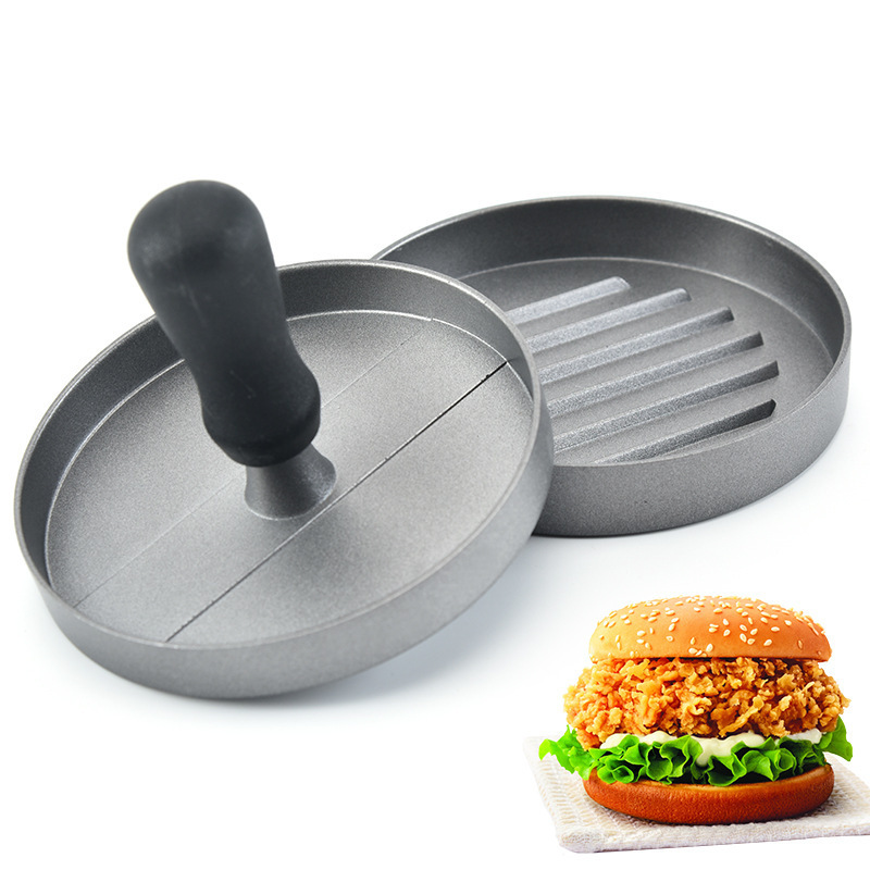 Wholesale Non-stick Manual Pie Beef Meat Burger Press with Wax Paper Hamburger Meat Mold Ring