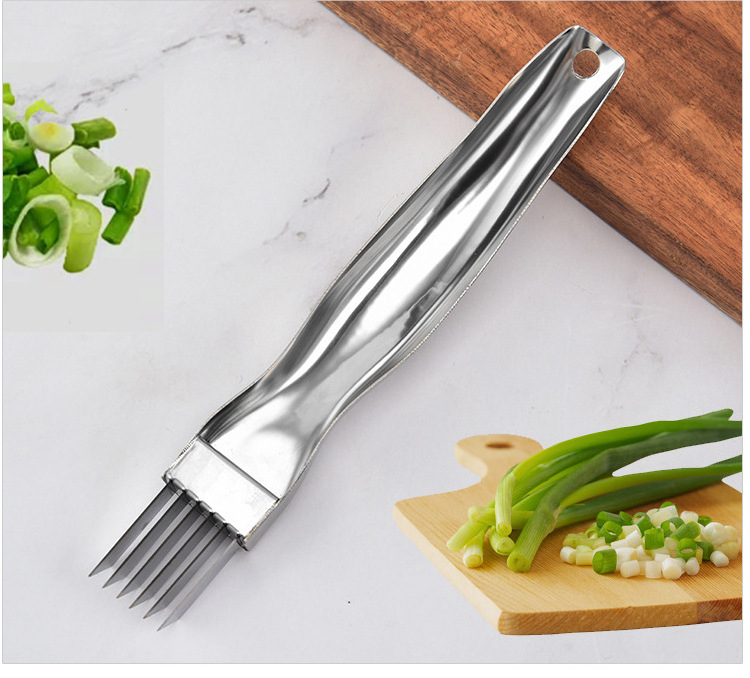 Wholesale Multifunction Stainless Steel Scallion Onion Cutter Graters Garlic Knife Vegetable Shredders Slicer