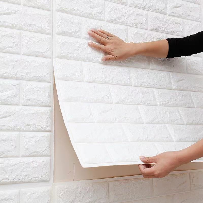 Diy Self Adhesive Brick Wallpaper Foam Sheet 3d Wall Sticker For House Decor