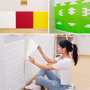 Diy Self Adhesive Brick Wallpaper Foam Sheet 3d Wall Sticker For House Decor