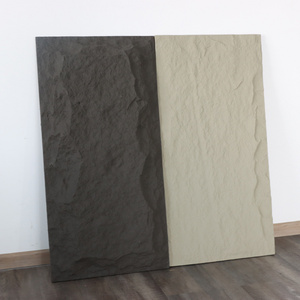 Cheap price Polyurethane Dark Grey PU Stone wall  Panel for Home Decoration PU Cultural Stone