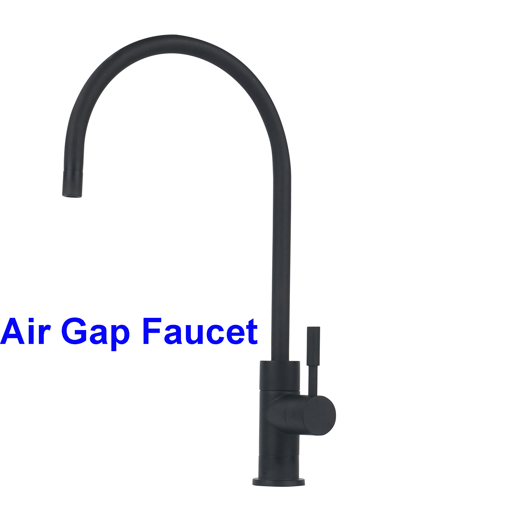 Air Gap Water Filter Faucet 1/4 in connection matte Black for kitchen and drinking water faucet