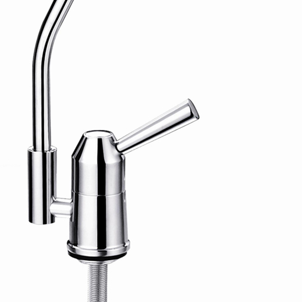 Polished chrome plated copper gooseneck faucet kitchen pantry faucet