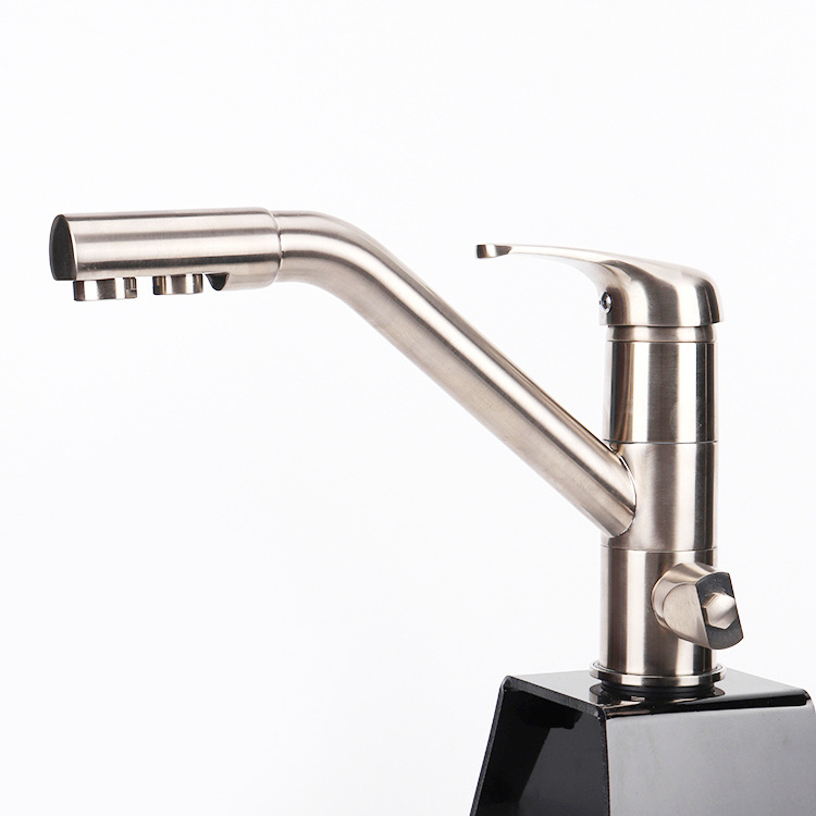 Tri-flow kitchen faucet chrome plated Water Faucet Kitchen Sink Faucet tap