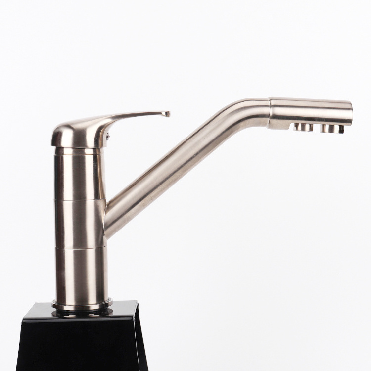 Tri-flow kitchen faucet chrome plated Water Faucet Kitchen Sink Faucet tap