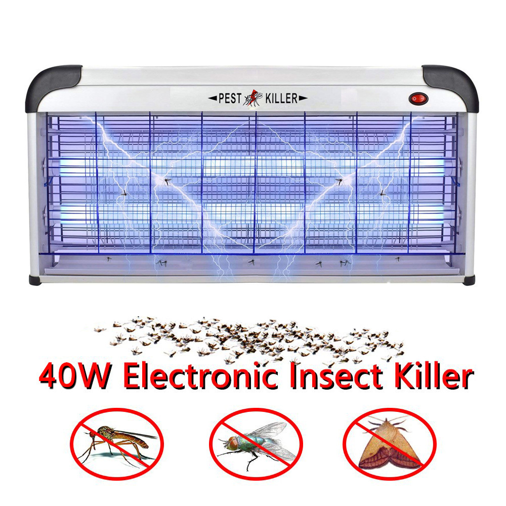 40W UV LED Uv Light Bug Zapper With Hanging Electronic Mosquito UV Killer Lamp Electric Mosquito Trap Mosquito and Flies Killer