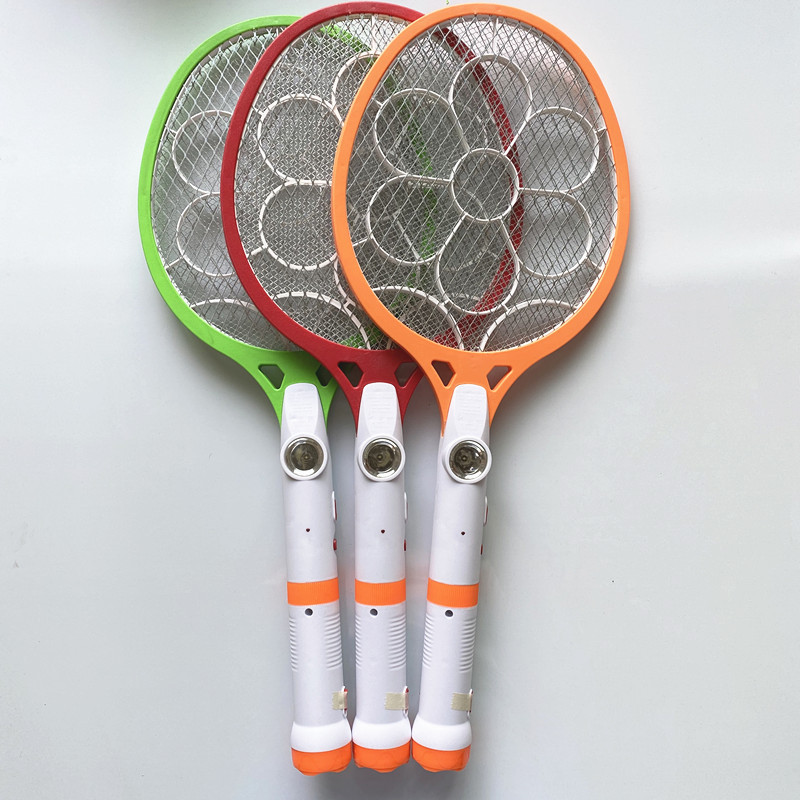 CE& RoHS Fly killer machine electronic Rechargeable mosquito-hitting swatter with LED Torch