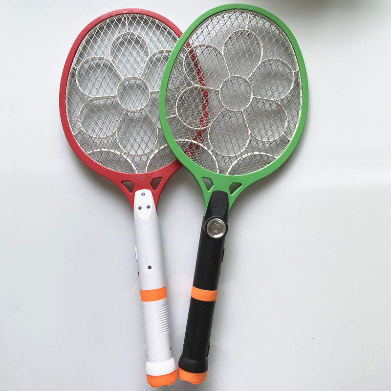 CE& RoHS Fly killer machine electronic Rechargeable mosquito-hitting swatter with LED Torch