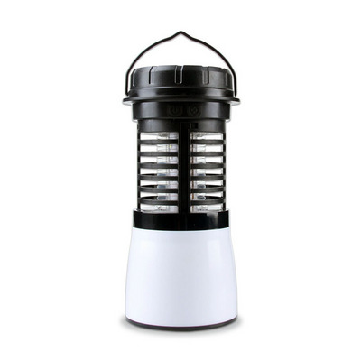 Outdoor Portable Electricity and Solar Rechargeable Camping 2 in 1 Pest Control Bug Zapper Electric LED Mosquito Killer Lamp