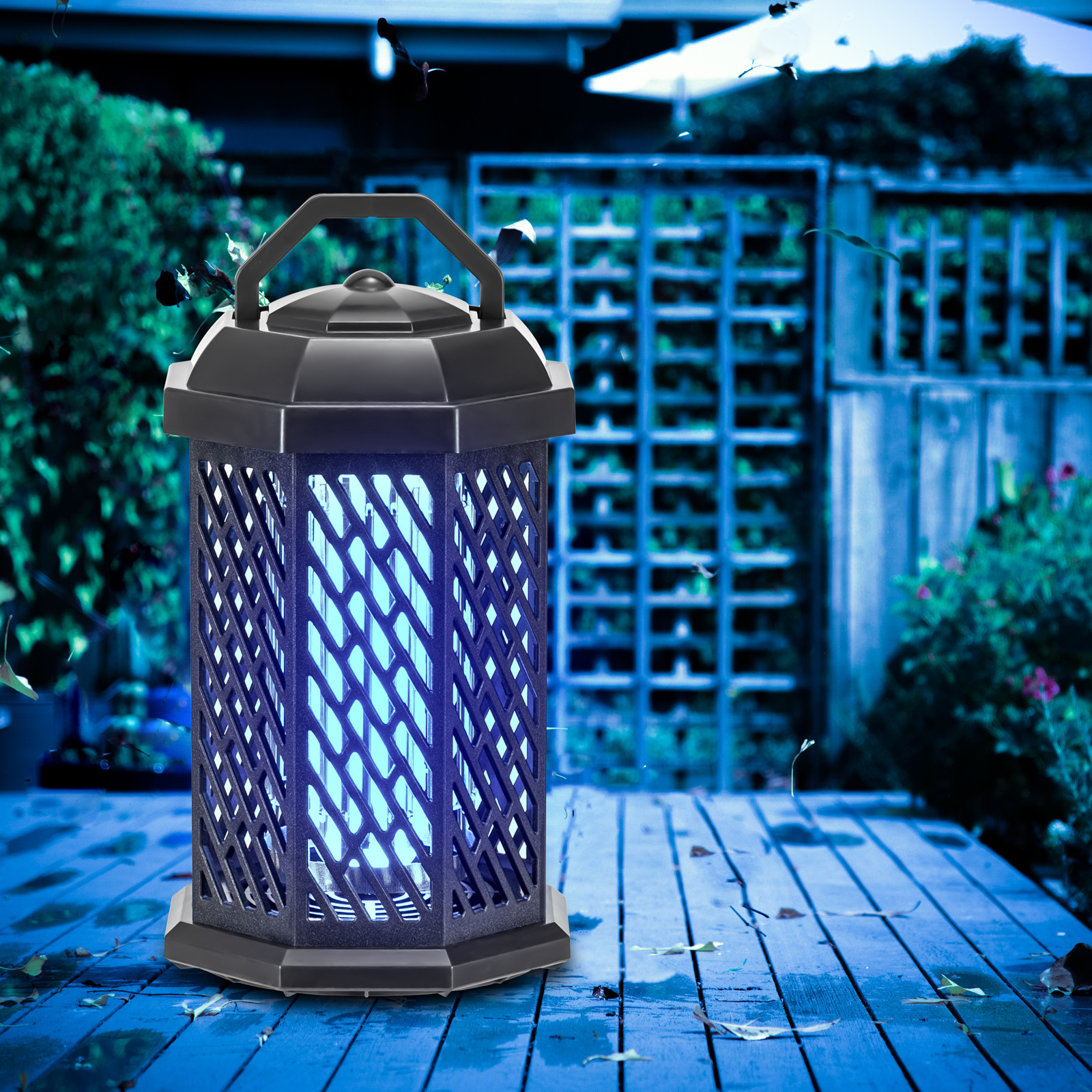 UV LED mosquito Killer Lamp Insect Flies kills Bug Zapper Waterproof Garden Mosquito killer Electric Shock Device