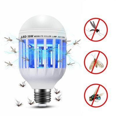 E26 E27 9W 15W 20W Bug Zapper 2 in 1 LED UV Bulb Fly Insect Mosquito Killer Trap Lamp Anti Moustique for Home Indoor Outdoor