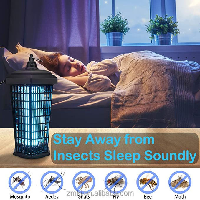 4200V Waterproof Bug Zapper Insect Control Flies Mosquito Lamp Repelant with Twilight Control Mosquito Killing Device