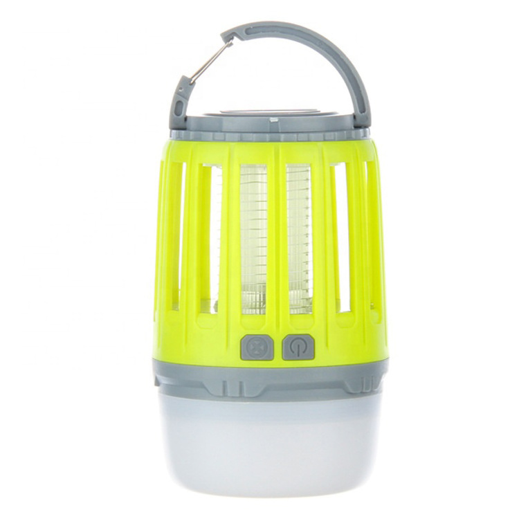 Waterproof Solar Electric Mosquito Killing Trap Usb Charge Mini Camping Bug Zapper Led Camping Mosquito Killer Lamp