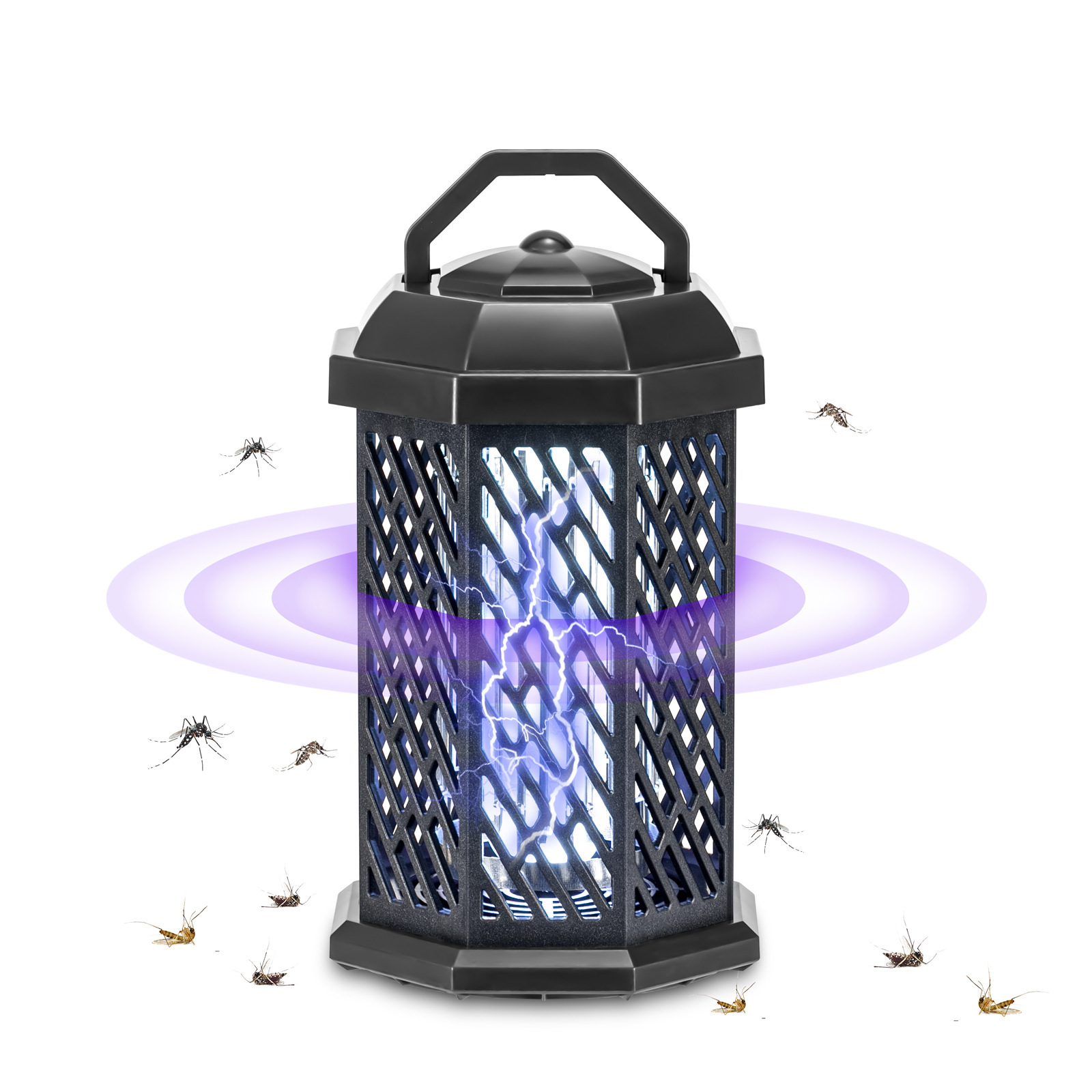 UV LED mosquito Killer Lamp Insect Flies kills Bug Zapper Waterproof Garden Mosquito killer Electric Shock Device