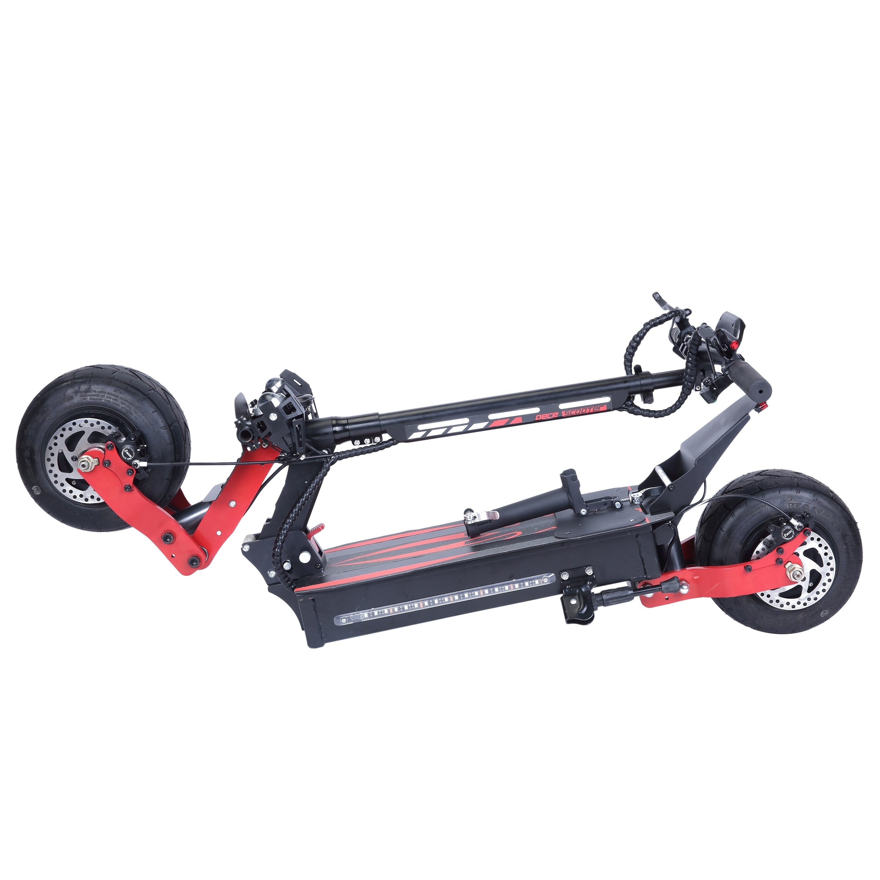 60V 2400W fast mobility off-road electric scooter Electric 10-inch fat pneumatic tire Two Wheel Foldable e scoote Adults