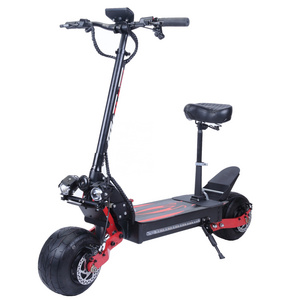 60V 2400W fast mobility off-road electric scooter Electric 10-inch fat pneumatic tire Two Wheel Foldable e scoote Adults