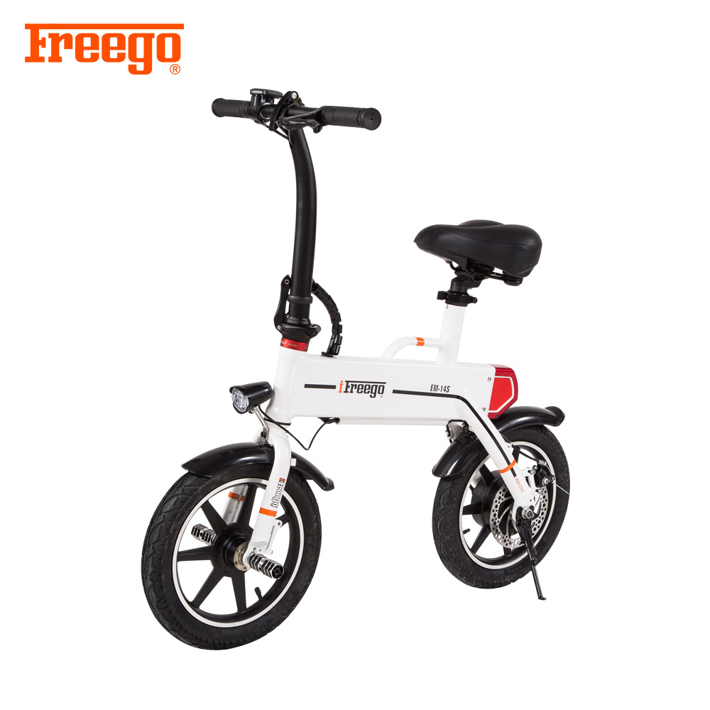 USA warehouse stock free shipping mini high quality 3.6V 400W 14 inch two wheel folding and portable city/outdoor electric bike