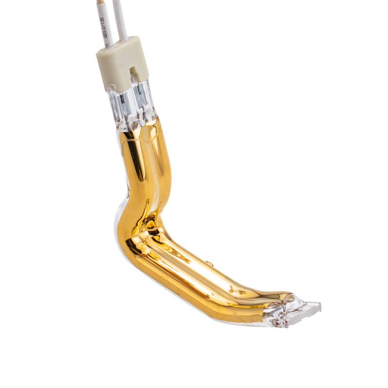 Gold-coated L Type quartz infrared heating element for fast heating of plastic welding