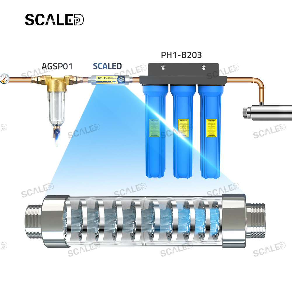 ScaleDp Commercial Scale Prevention System Physics Water Heater Descaler For Sale