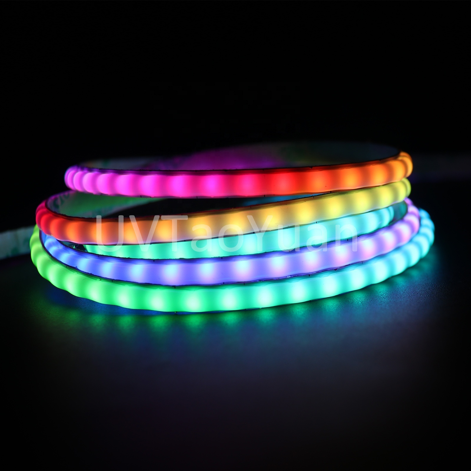 Smart Strip Light ws2812b LED Addressable Flexible Tape Light Narrow Width 5mm Full Color Chasing IC LED Strip Light