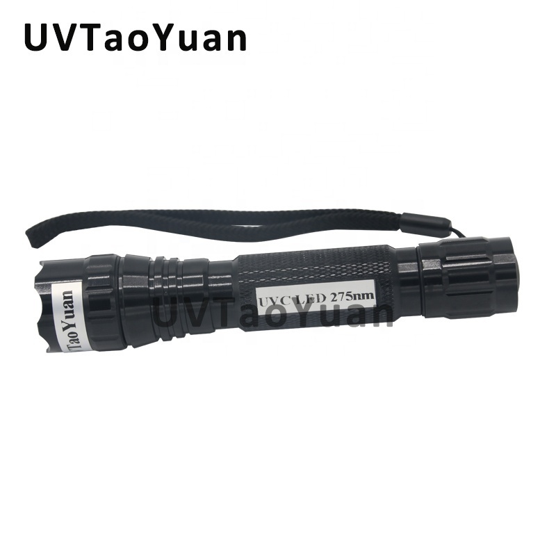 UVC LED Torch Light 265nm 275nm High Power Radiant 60mW 80mW Deep Uvc LED Flashlight