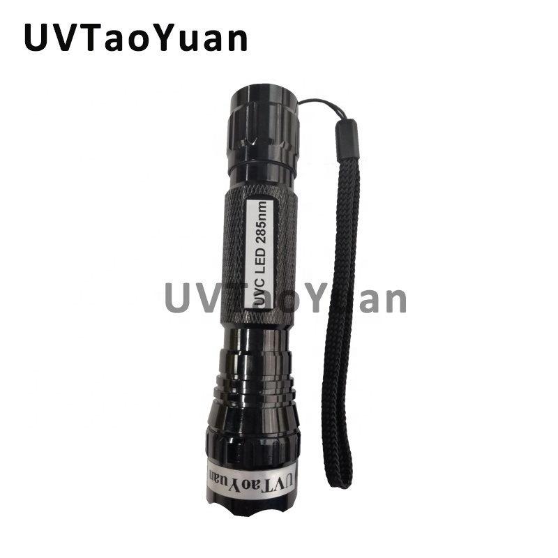 UVC LED Torch Light 265nm 275nm High Power Radiant 60mW 80mW Deep Uvc LED Flashlight