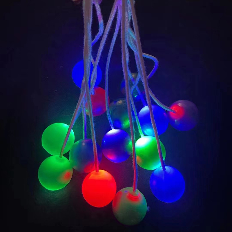 2023 Hot New LED Pro Clacker Balls On A String Decompression Toys Shake Bump Clackers Balls Wholesale