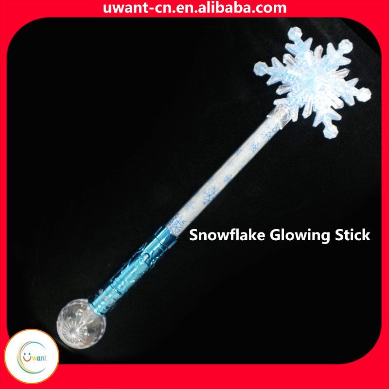 LED Flash Stick Colorful Christmas Snowflake Glow Stick Flash Stick Children's Glow Toy Atmosphere Cheering Props