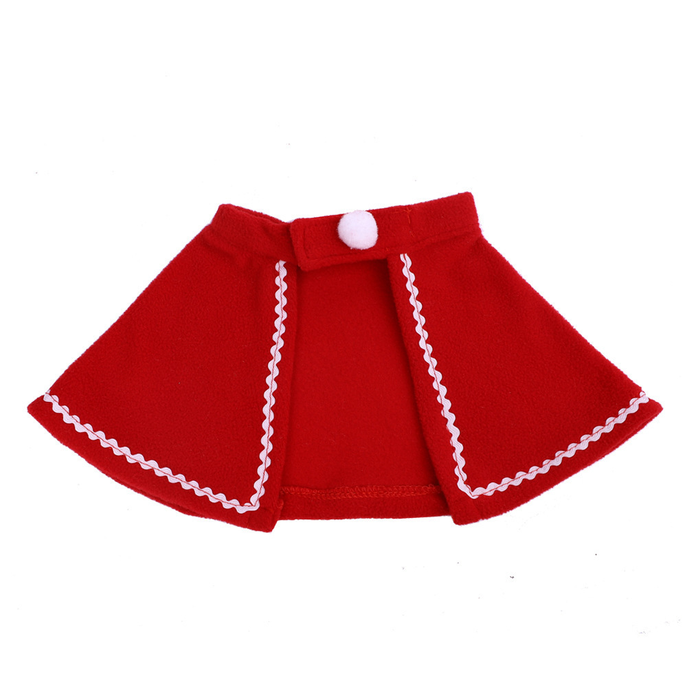 Pet Christmas Costume Set Dog Costume Puppy Kitten Santa Claus Hat Scarf Cloak Cat Party Holiday Theme Character Decoration