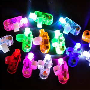 Hot Sale LED Light Up Finger Toy LED Finger Ring Nightclub Concert Cheers Colorful Flashes Party Supplies