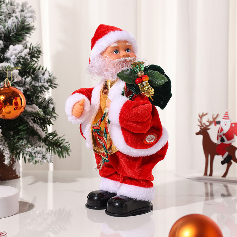 Hot Sale Funny Electric Cartoon Christmas Gifts Dancing Santa Claus Toys